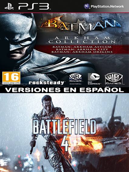 Batman Arkham Collection Mas Battlefield 4 PS3 | Juegos Digitales Ecuador |  Venta de juegos Digitales PS3 PS4 Ofertas