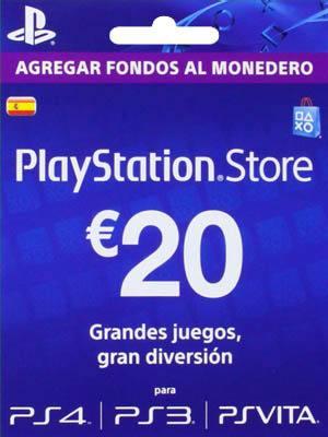 PSN CARD ESPAÑA 20 EUROS 