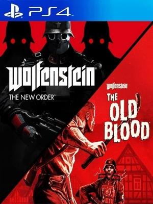 2 JUEGOS EN 1 Wolfenstein The New Order MAS Wolfenstein The Old Blood PS4