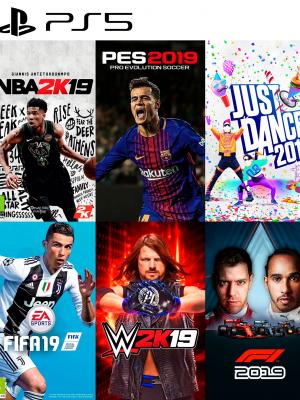 Pack de 6 juegos deportes 2019 ps5
